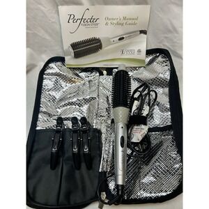 Calista Tools Heated Round Brush 1" Barrel Silver Model BRU1112 W/ Clips & Case